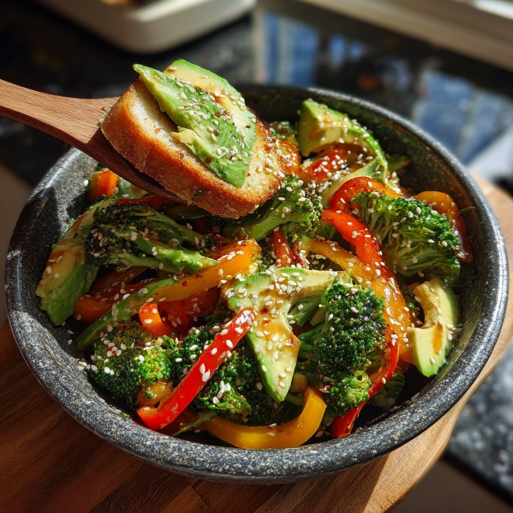 Kalorienarme Gemüse Bowl Mit Brokkoli