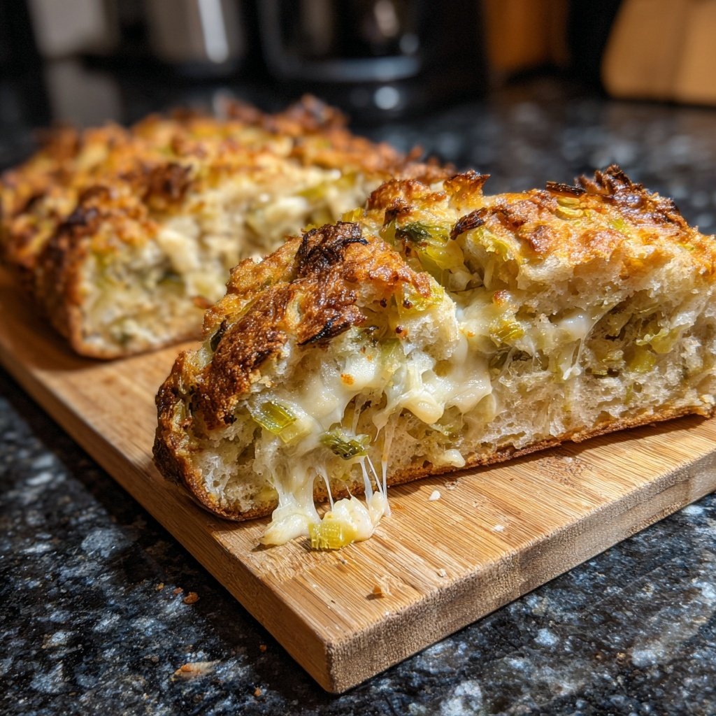 Zupfbrot Mit Lauch Und Käse