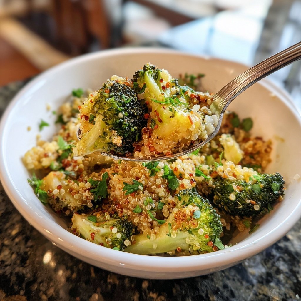 Kalorienarme Quinoa Bowl Mit Brokkoli