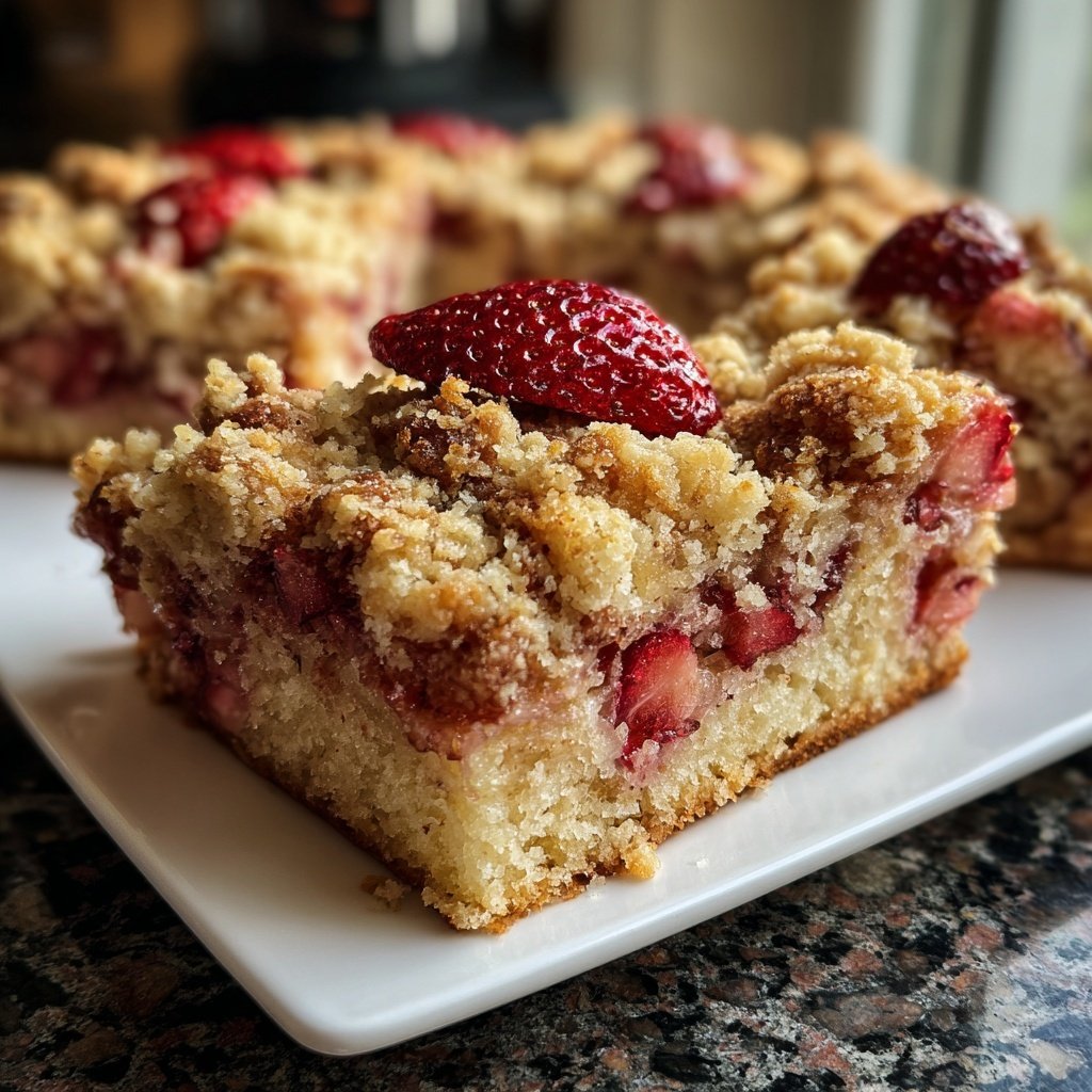 Erdbeer Blechkuchen Mit Streuseln