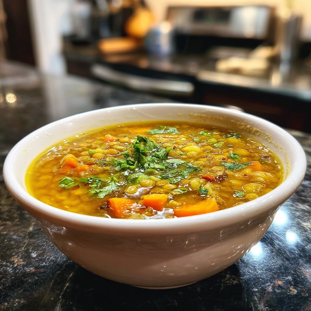 Kalorienarme Linsen Suppe Mit Gemüse