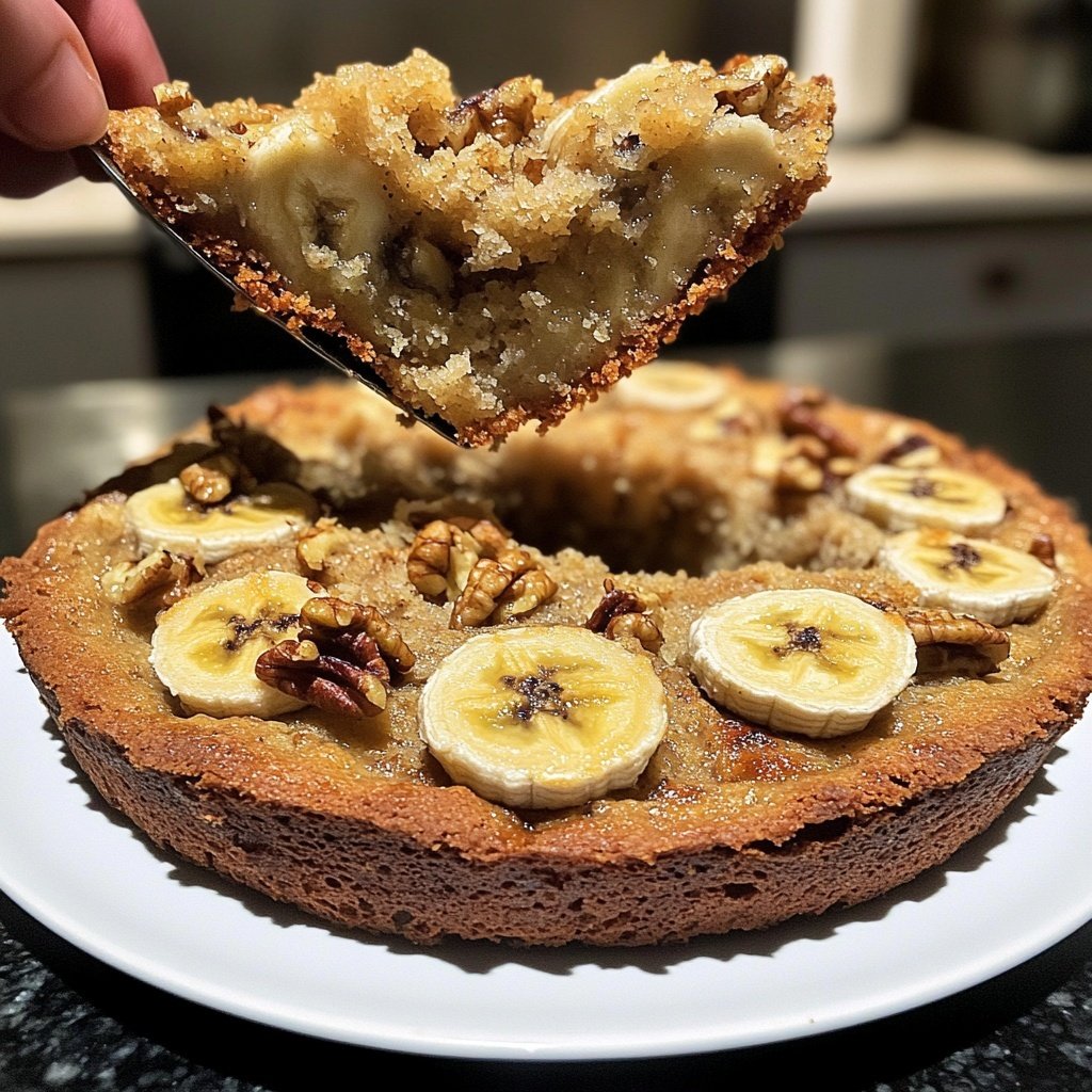 Bananenkuchen mit Nüssen
