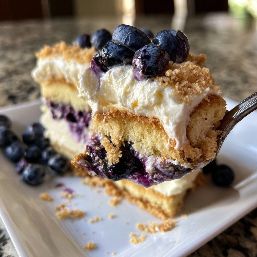 Blaubeer-Tiramisu ohne Alkohol